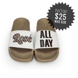 Rose all Day Gold slides Circus by Sam Edelman